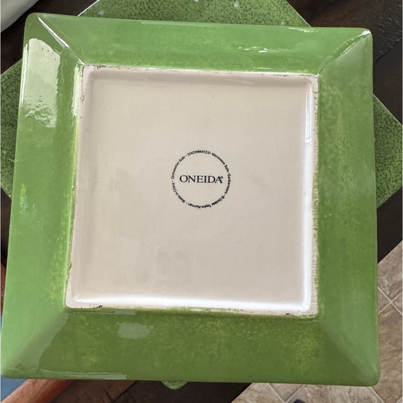 Onieda set of 4 square Snowman Plates - Picture 2 of 3